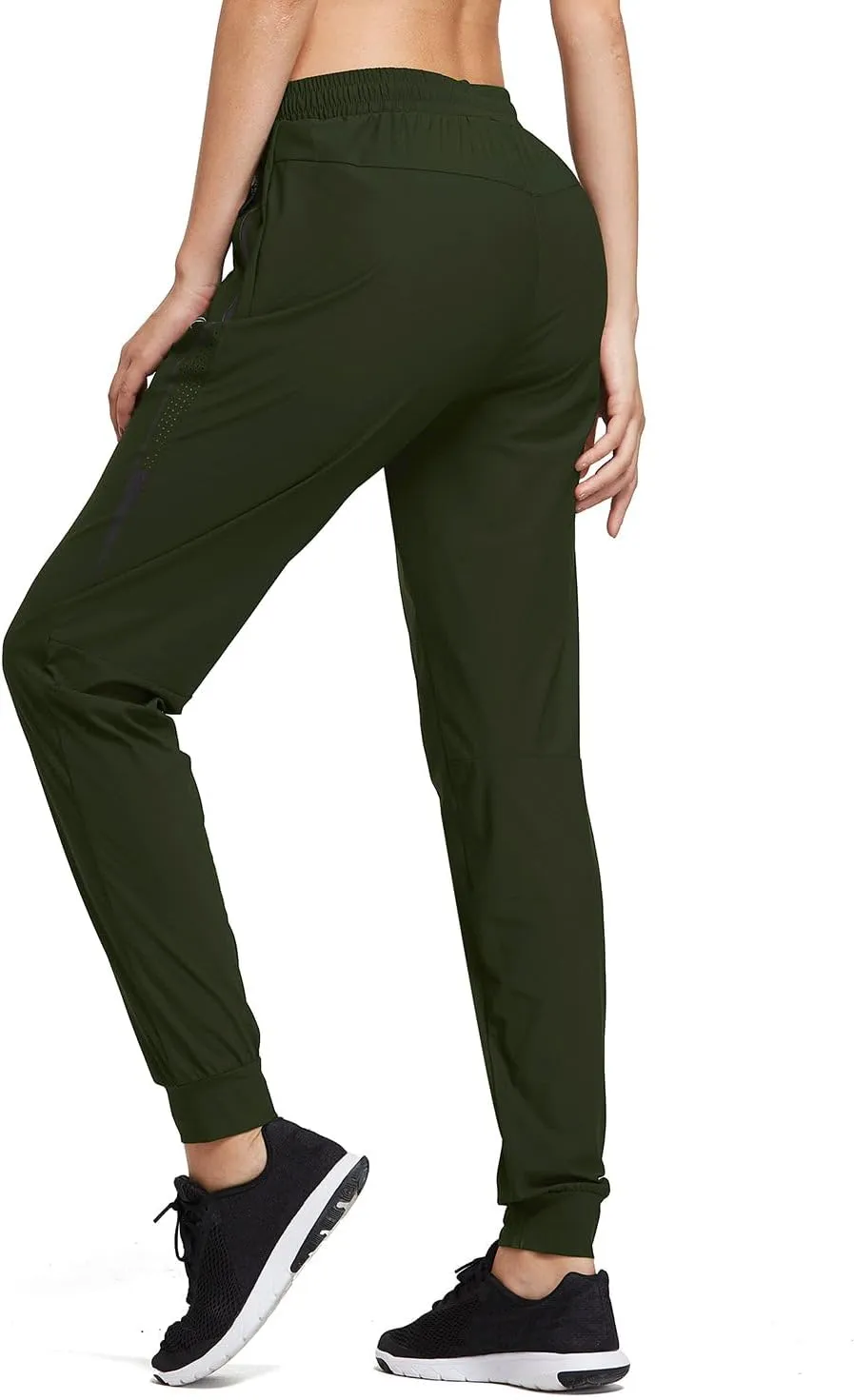 baleaf Women's Joggers Running Hiking Pants Lightweight Quick Dry Athletic Travel Workout with Zipper Pockets