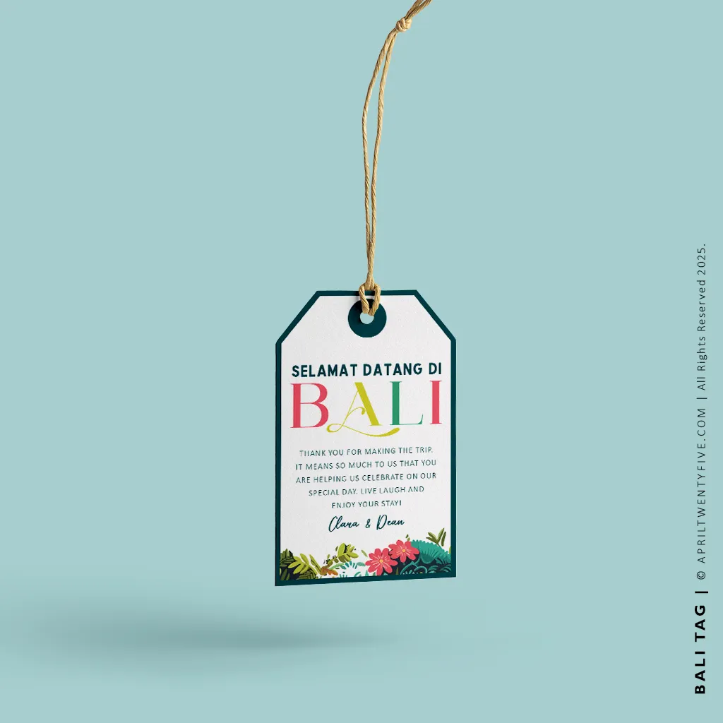 BALI | Bali Indonesia Canvas Tote