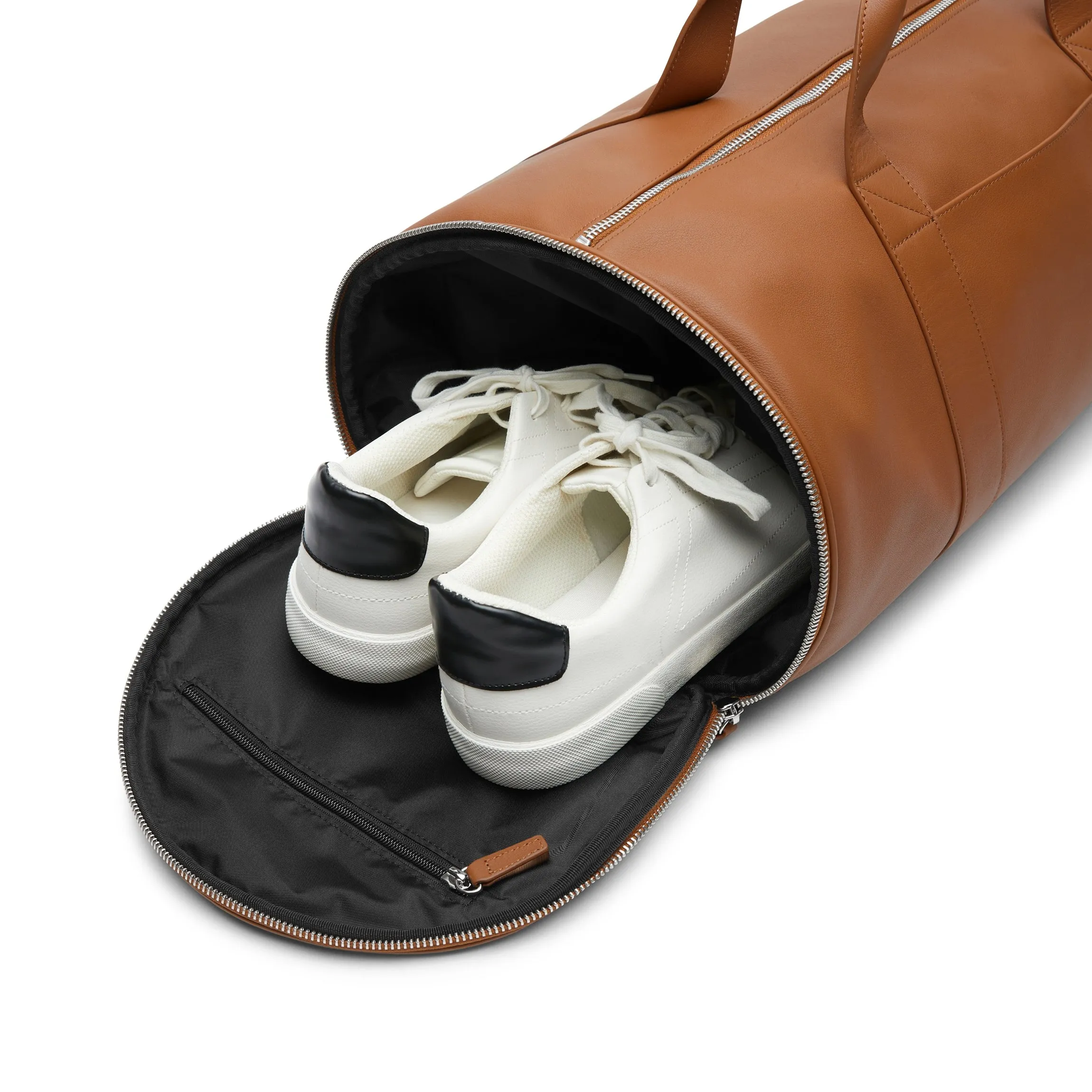 Barrel Gym Bag Cognac