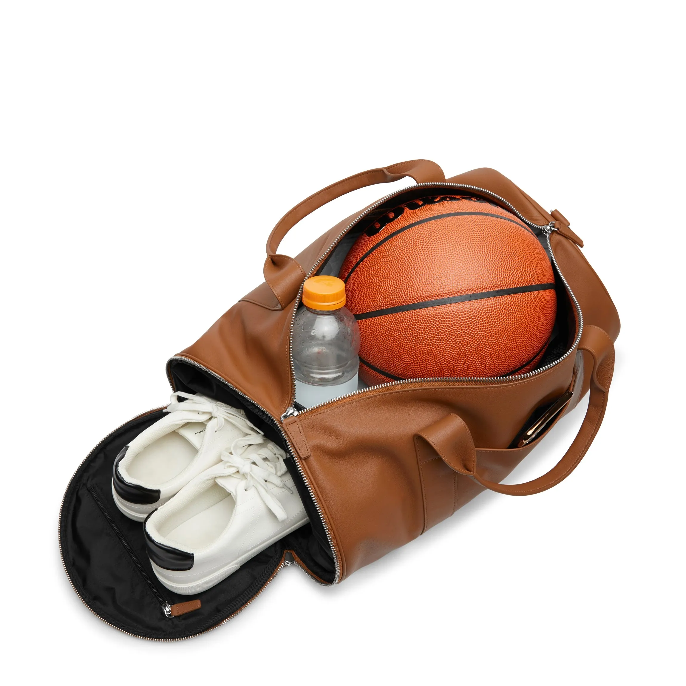 Barrel Gym Bag Cognac
