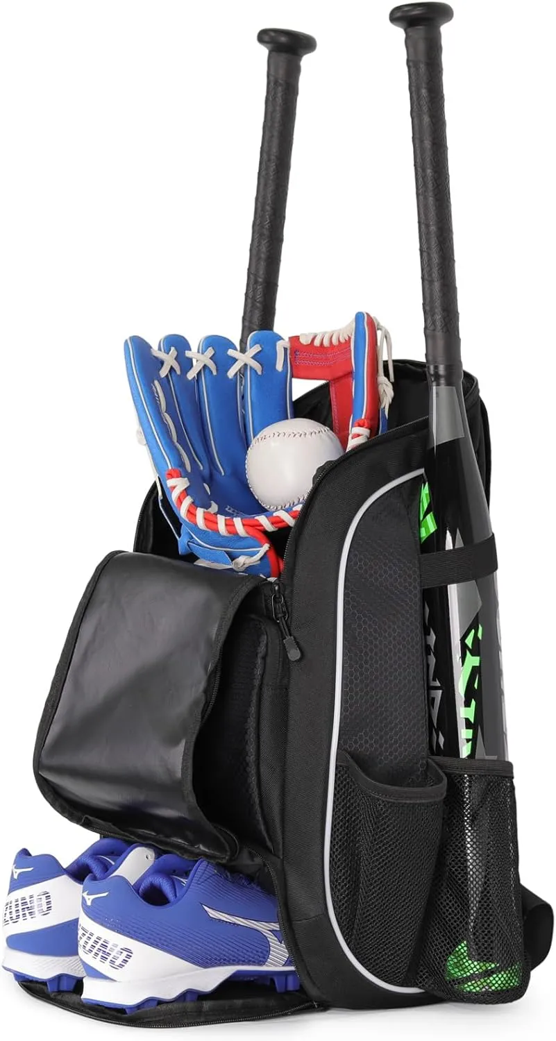 Baseball & Softball Backpack Equipment Bag | Youth & Adult | Multiple Colors