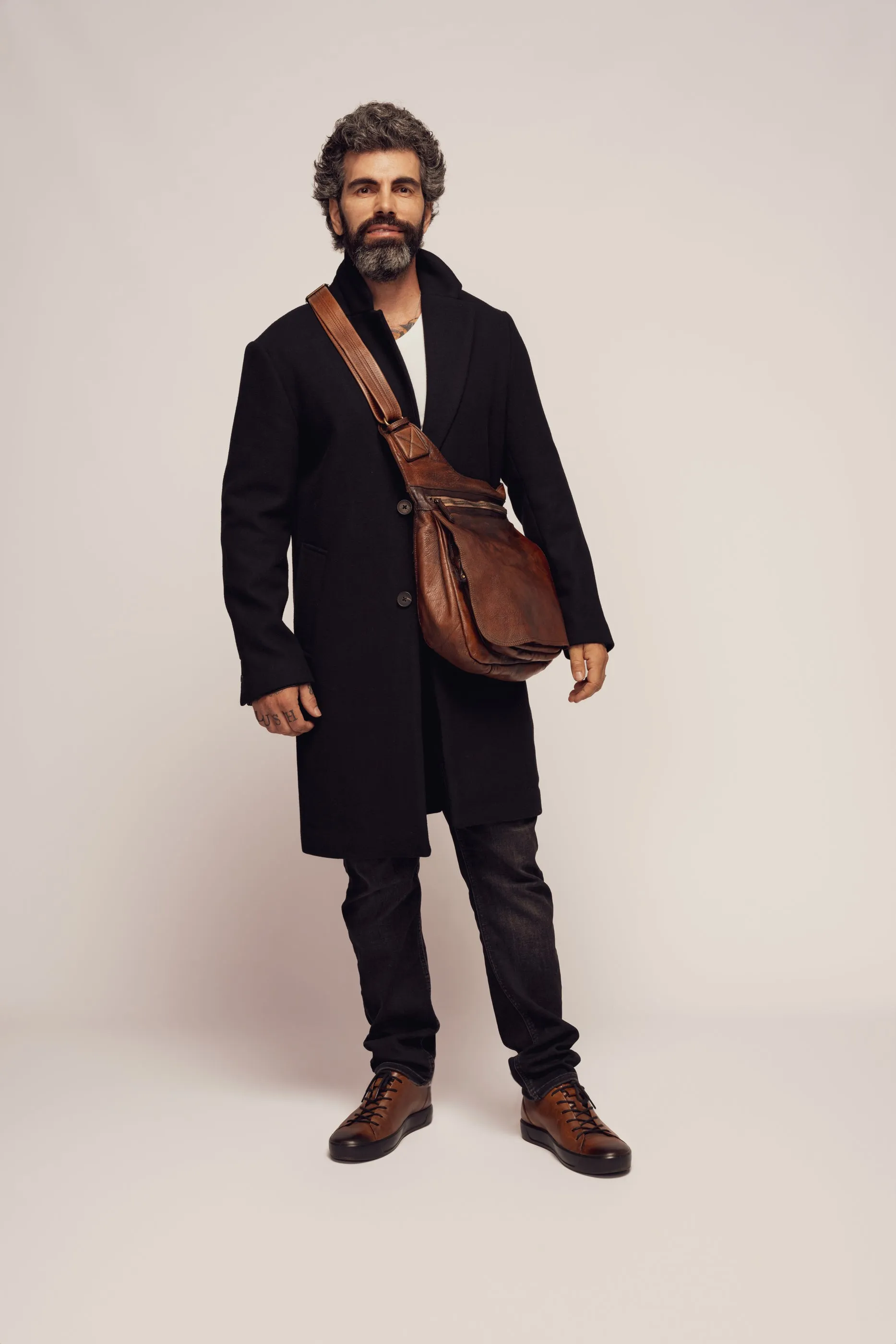 BAYSIDE84 Crossbody Saddle Bag - Cigar Brown - Men's