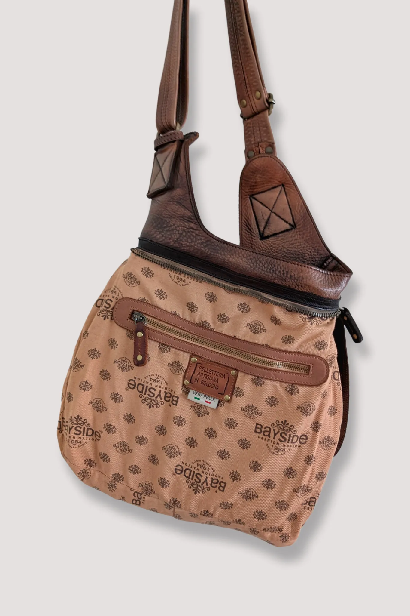 BAYSIDE84 Crossbody Saddle Bag - Cigar Brown - Men's