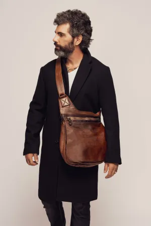 BAYSIDE84 Crossbody Saddle Bag - Cigar Brown - Men's