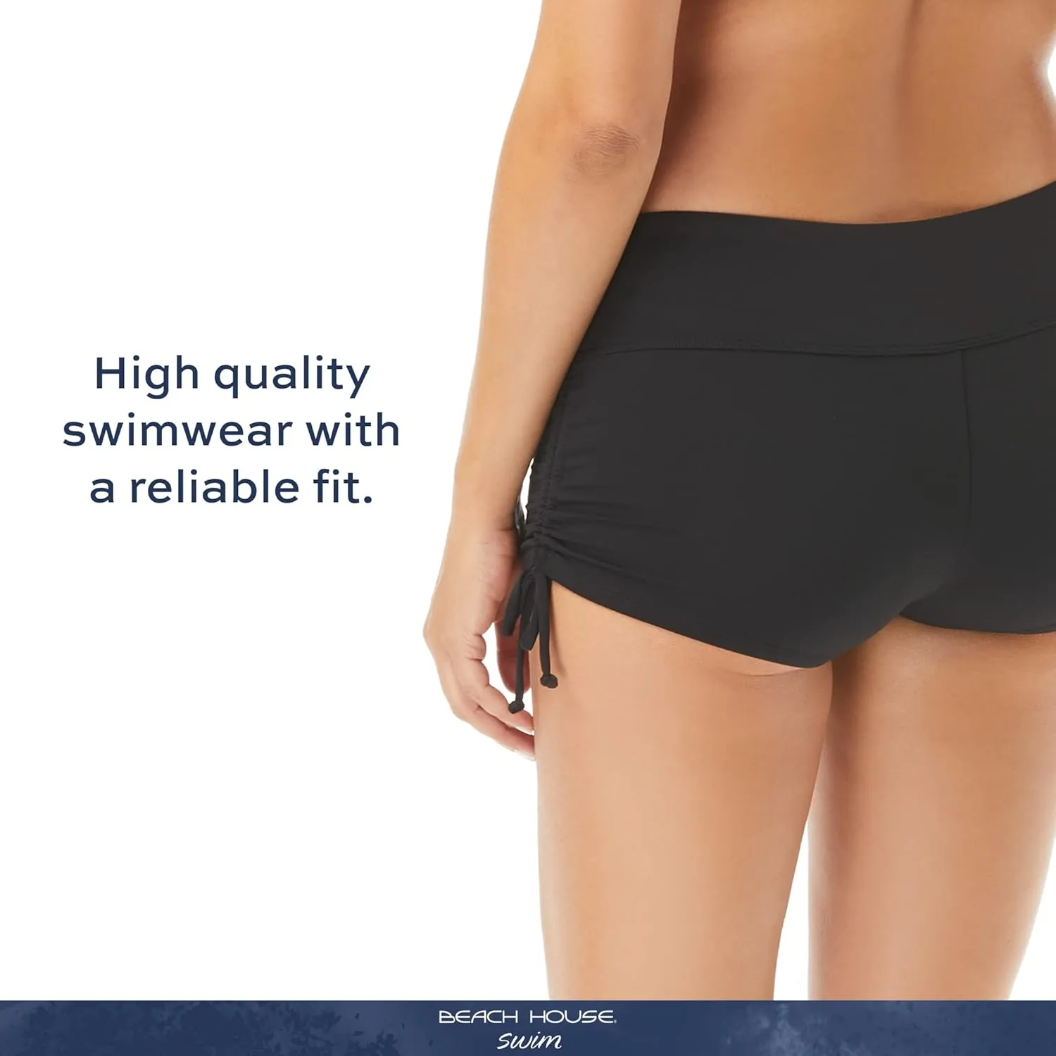 BEACH HOUSE Chloe High Waisted Bikini Bottom — Modest, Full Coverage Swimsuit Bottoms