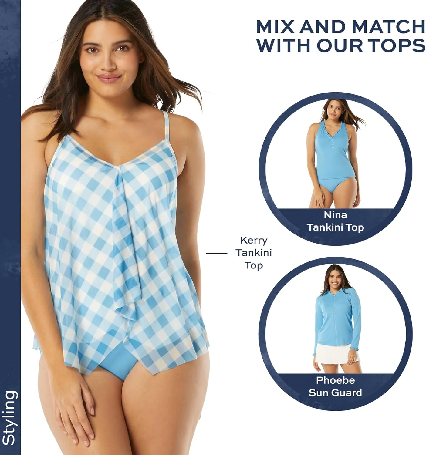 BEACH HOUSE Hayden Side Tie Bikini Swim Bottom — Modest High Waisted Full Coverage Bathing Suit