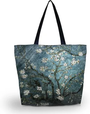 Beach Tote Bags Travel Totes Bag Shopping Zippered Tote for Women Foldable Waterproof Overnight Handbag