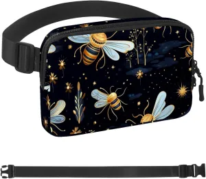 Bee-206 Belt Bag for Men and Women Fanny Pack,Belt Bag with Adjustable Strap,Fashion Crossbody Everywhere Belt Bag for Travel Outdoors Running Hiking