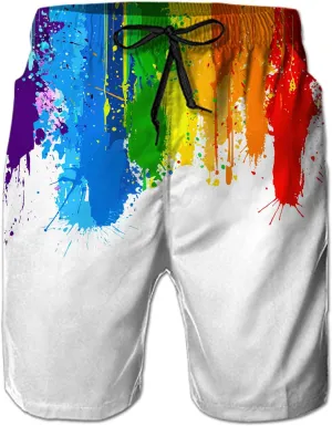 Belovecol Mens Swim Trunks Summer Cool Quick Dry Board Shorts Bathing Suit with Side Pockets Mesh Lining S-3XL