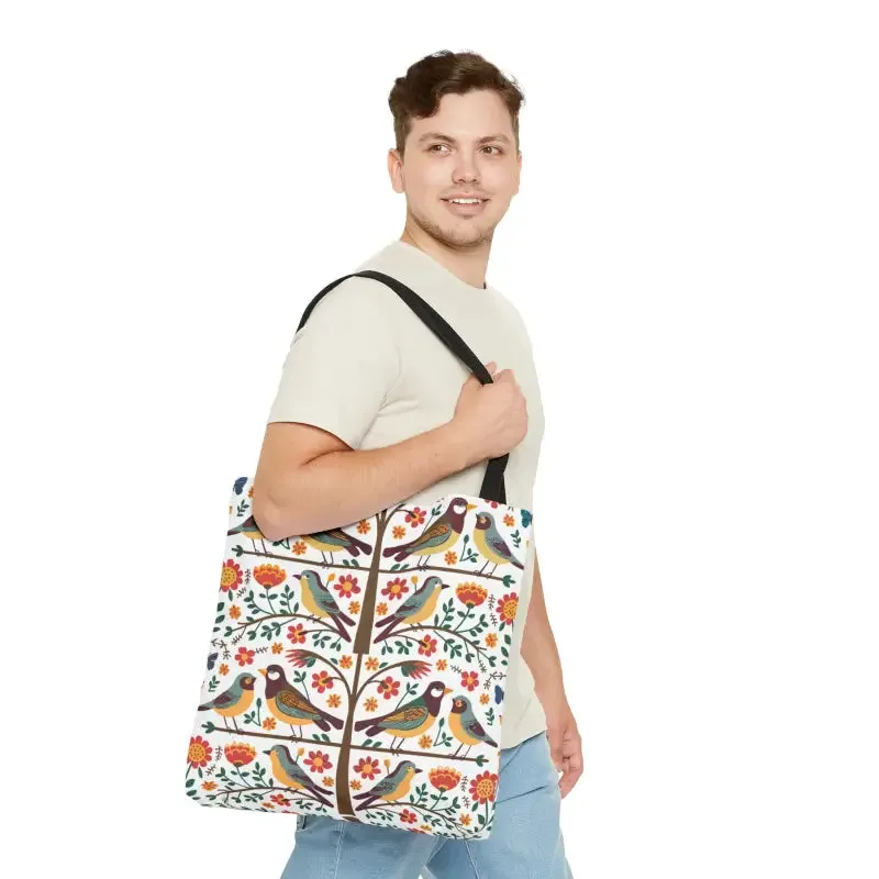 Birds on a Tree Tote Bag Trendy Fashion