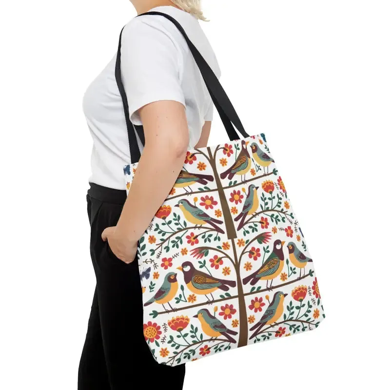 Birds on a Tree Tote Bag Trendy Fashion