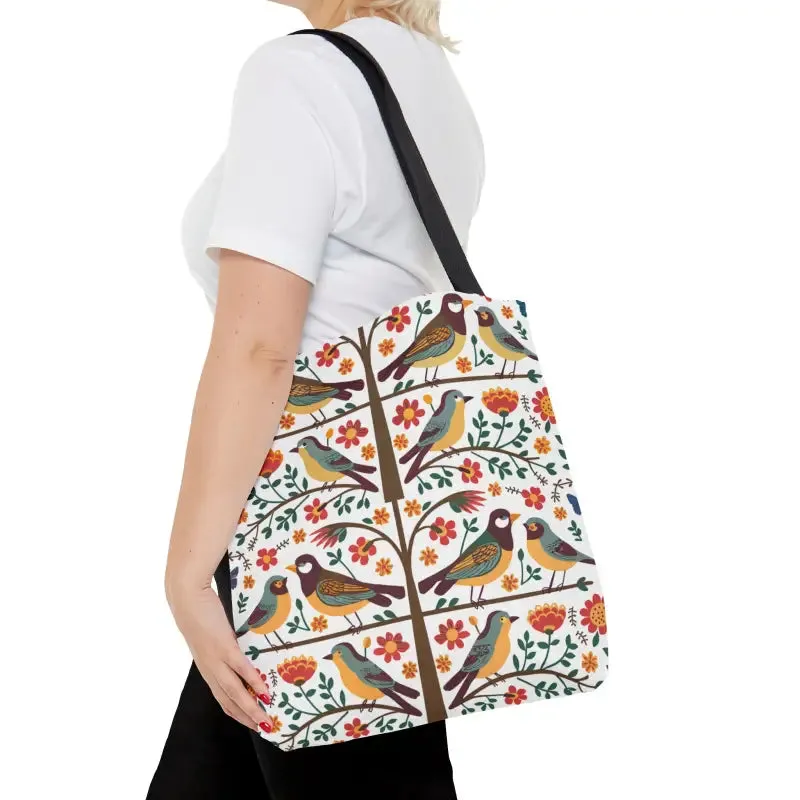 Birds on a Tree Tote Bag Trendy Fashion