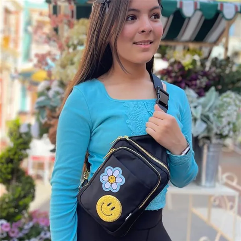 Black Crossbody Nylon Sling