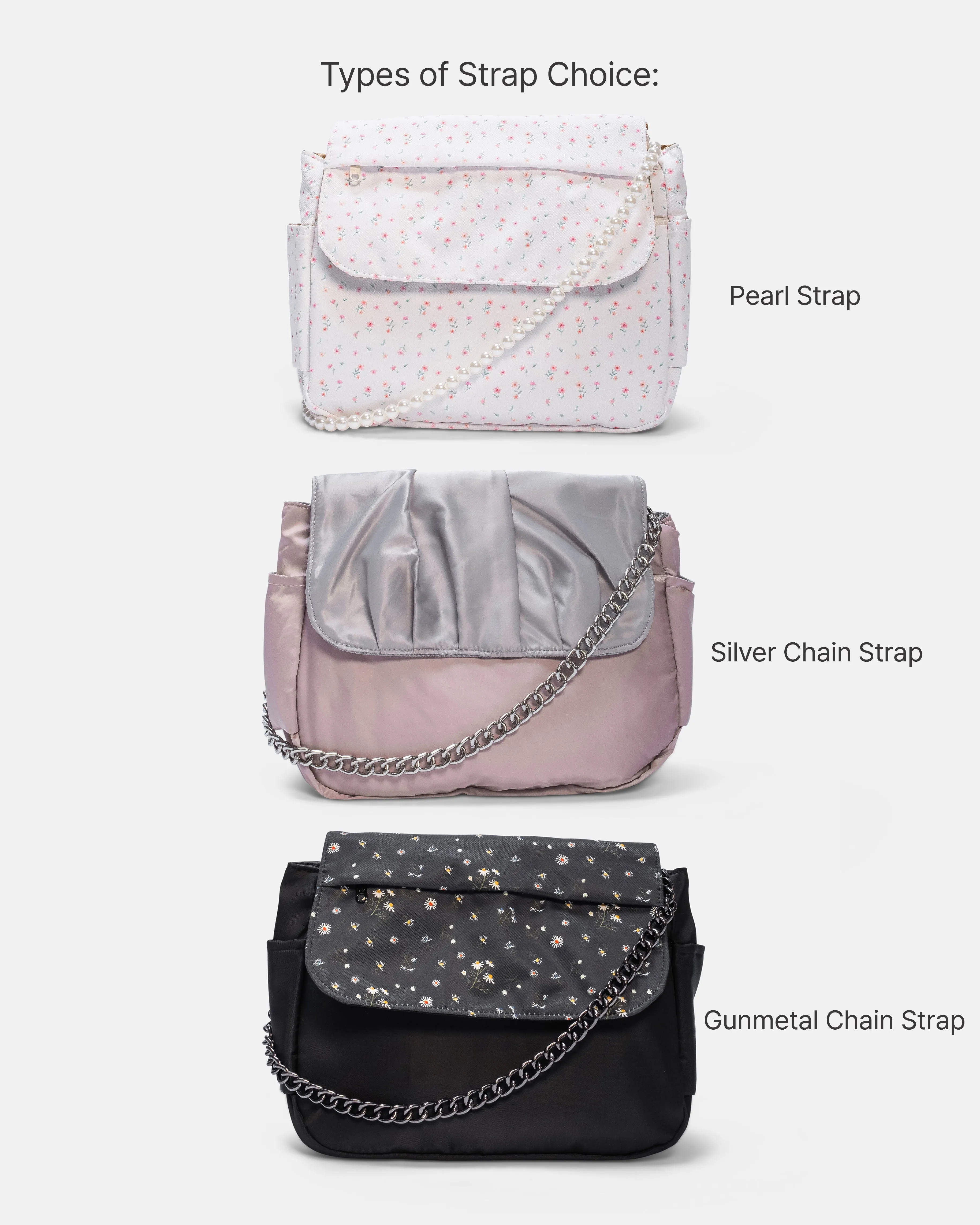Black Red Ribbon Multi-Carry Crossbody Bag