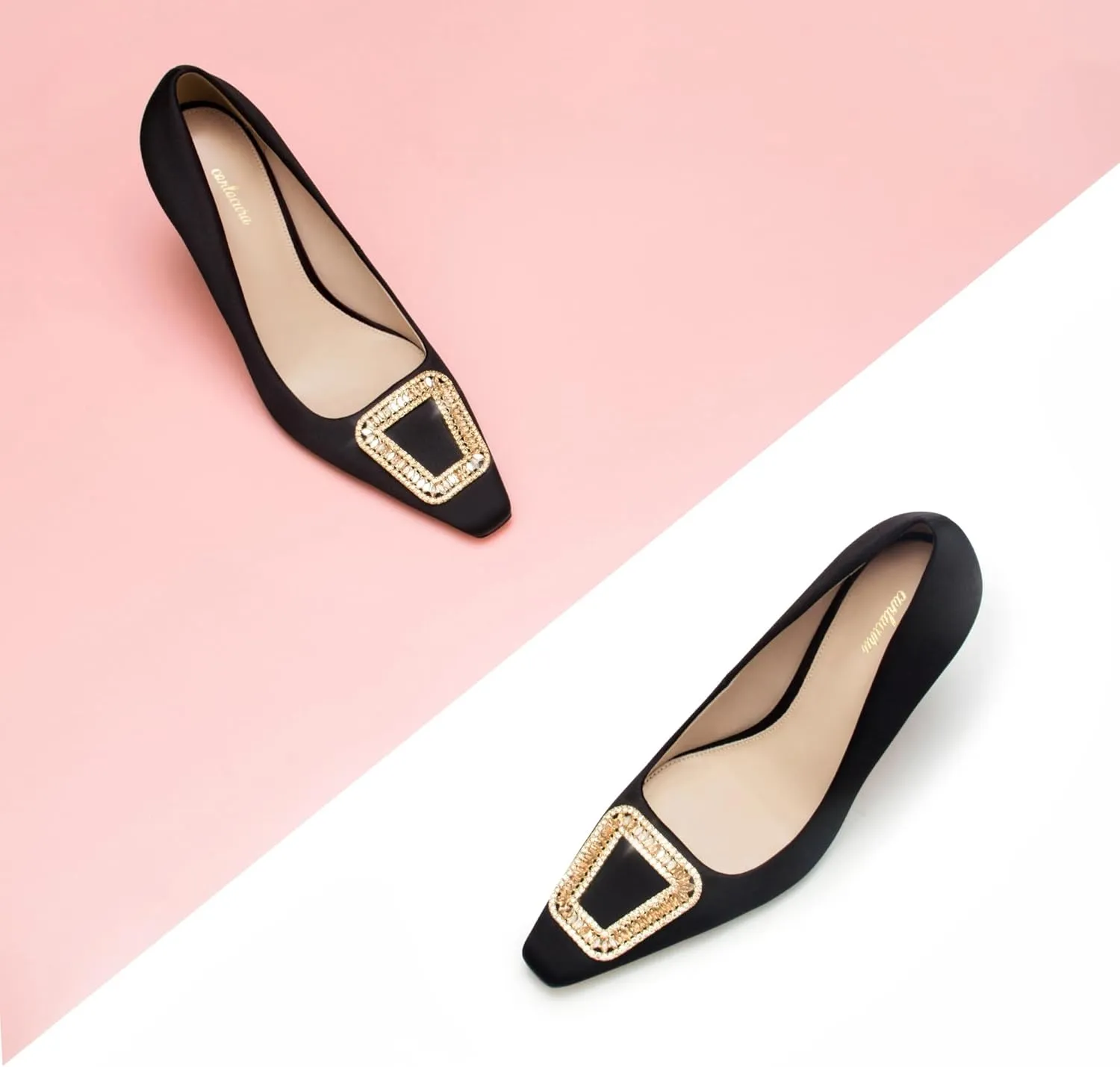 Black Stiletto Heels，Womens Dress Shoes，Pumps Shoes Women,Heels for Women Sexy,4 inch Heel