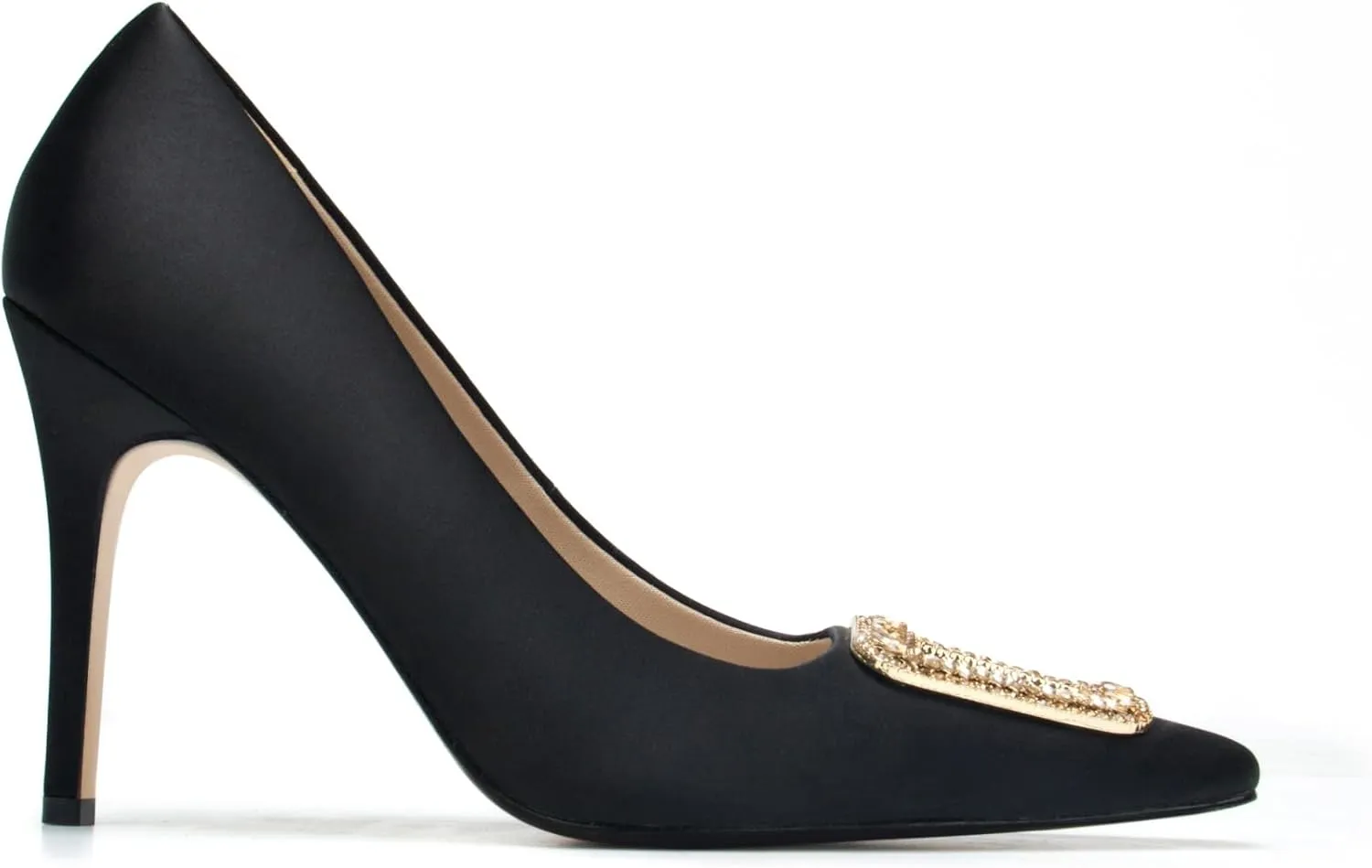 Black Stiletto Heels，Womens Dress Shoes，Pumps Shoes Women,Heels for Women Sexy,4 inch Heel