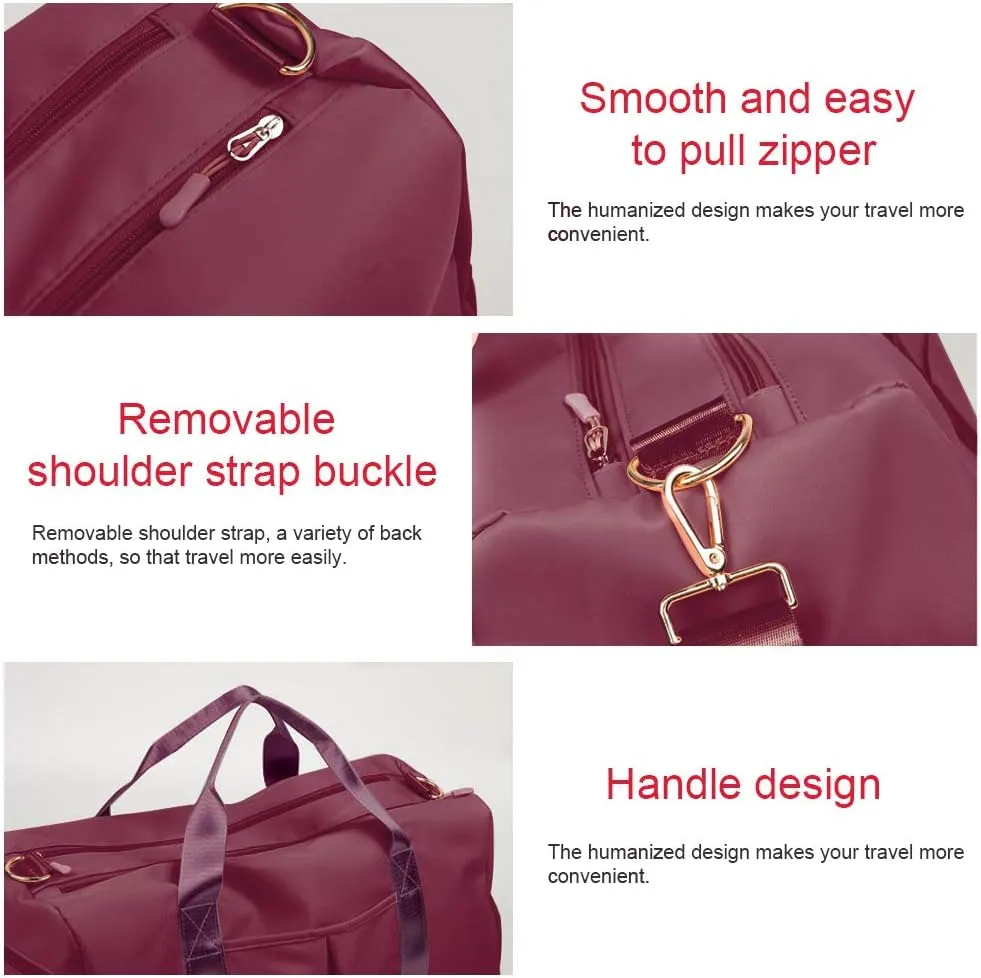Blackwheel Sports Gym Bag With Shoe Bag Wet Bag Duffle Bag Waterproof Travel Bag for Women Cute Gym Bag violet 29L