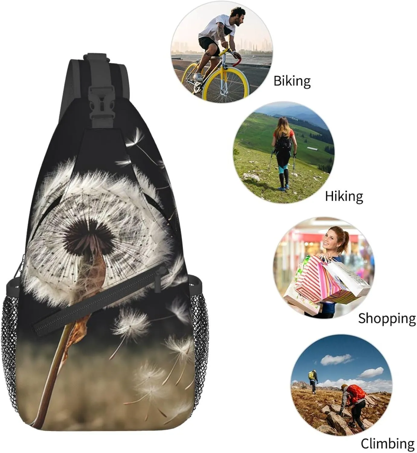 Blowing Away In The Wind Sling Bag Backpack For Men Cross Chest Bag Crossbody Shoulder Bag Travel Hiking Daypack