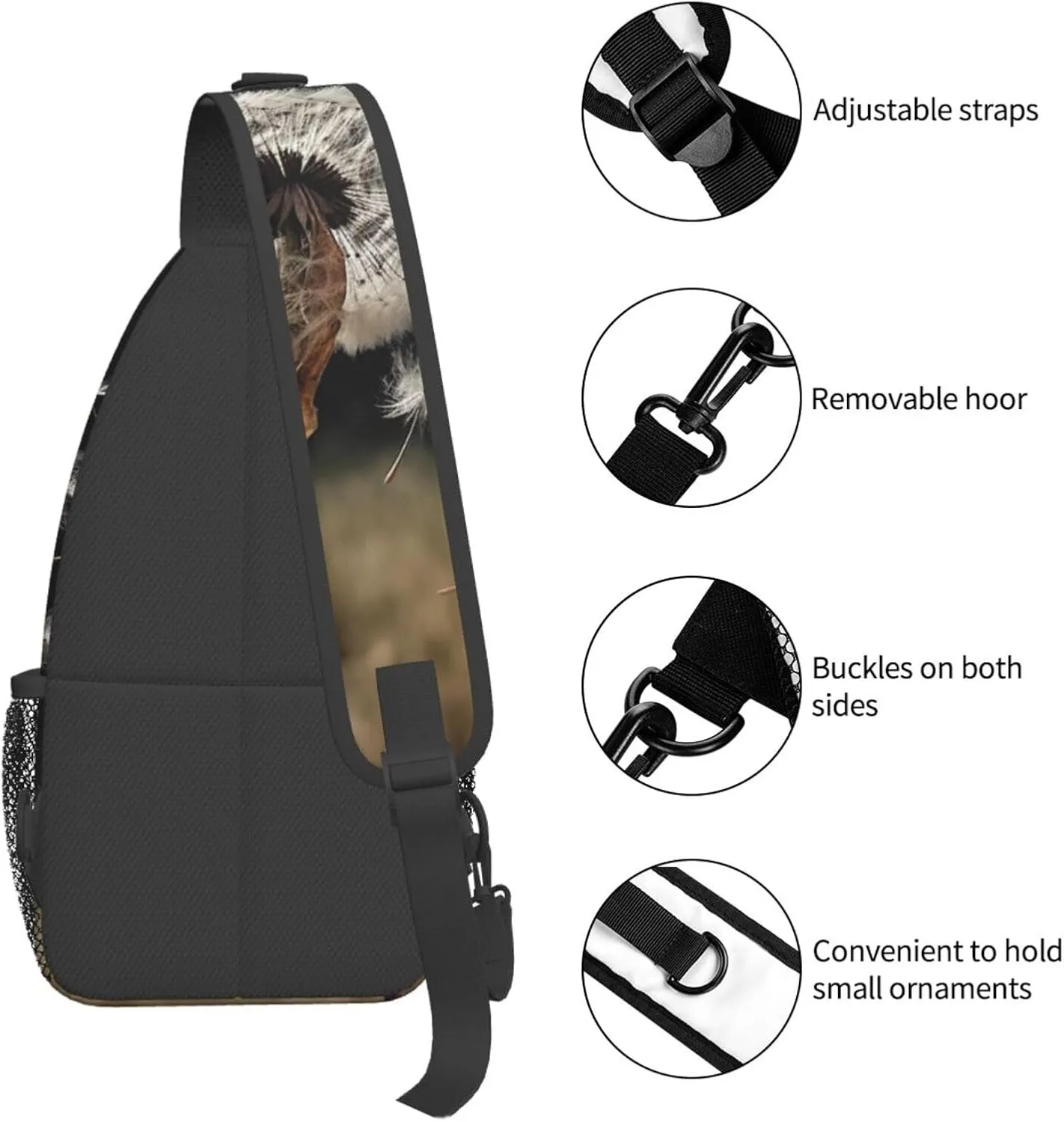Blowing Away In The Wind Sling Bag Backpack For Men Cross Chest Bag Crossbody Shoulder Bag Travel Hiking Daypack