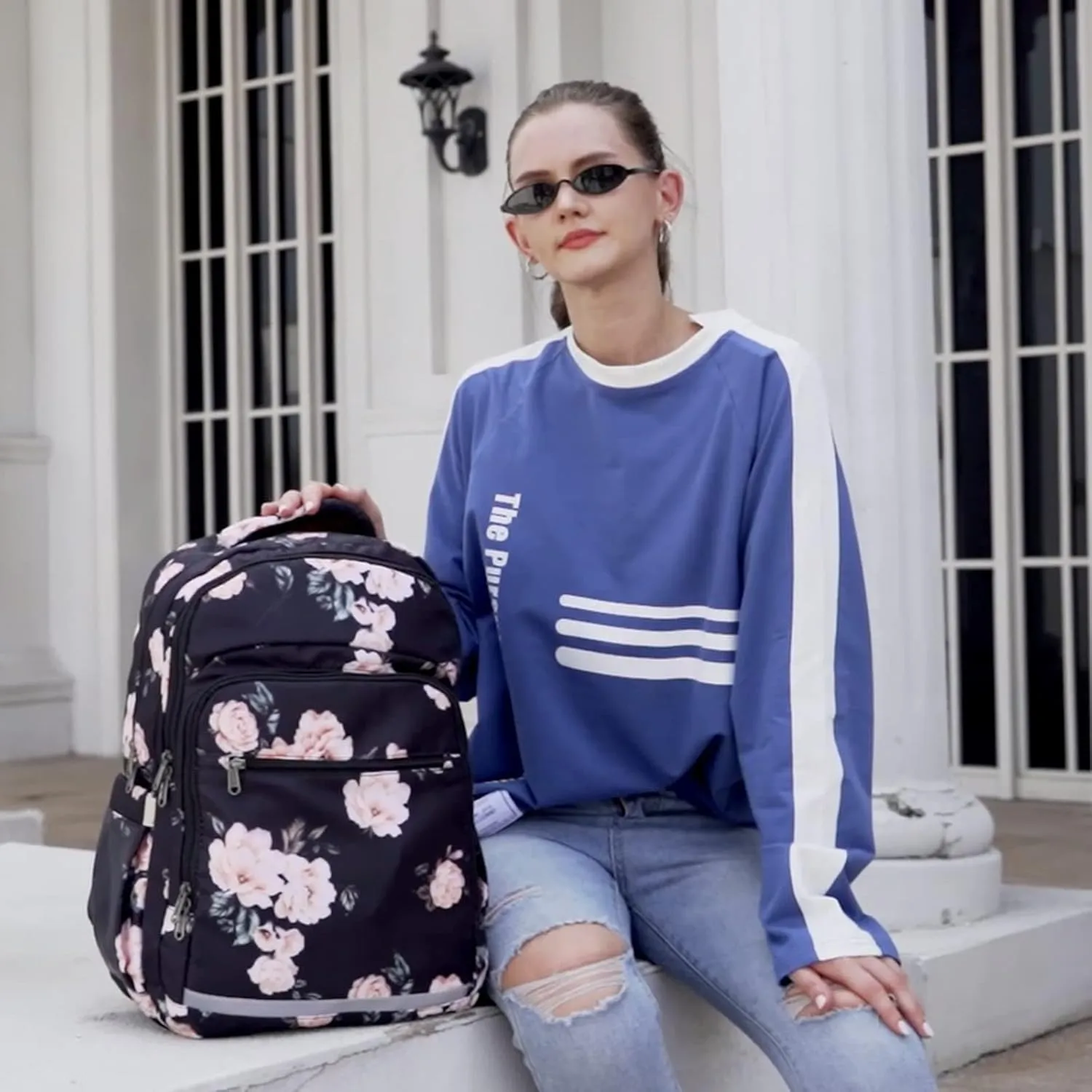 Bluboon Backpack for Women 15.6 Inch Laptop Bookbag College School Backpack Girls Schoolbag Compartment Daypack for Business