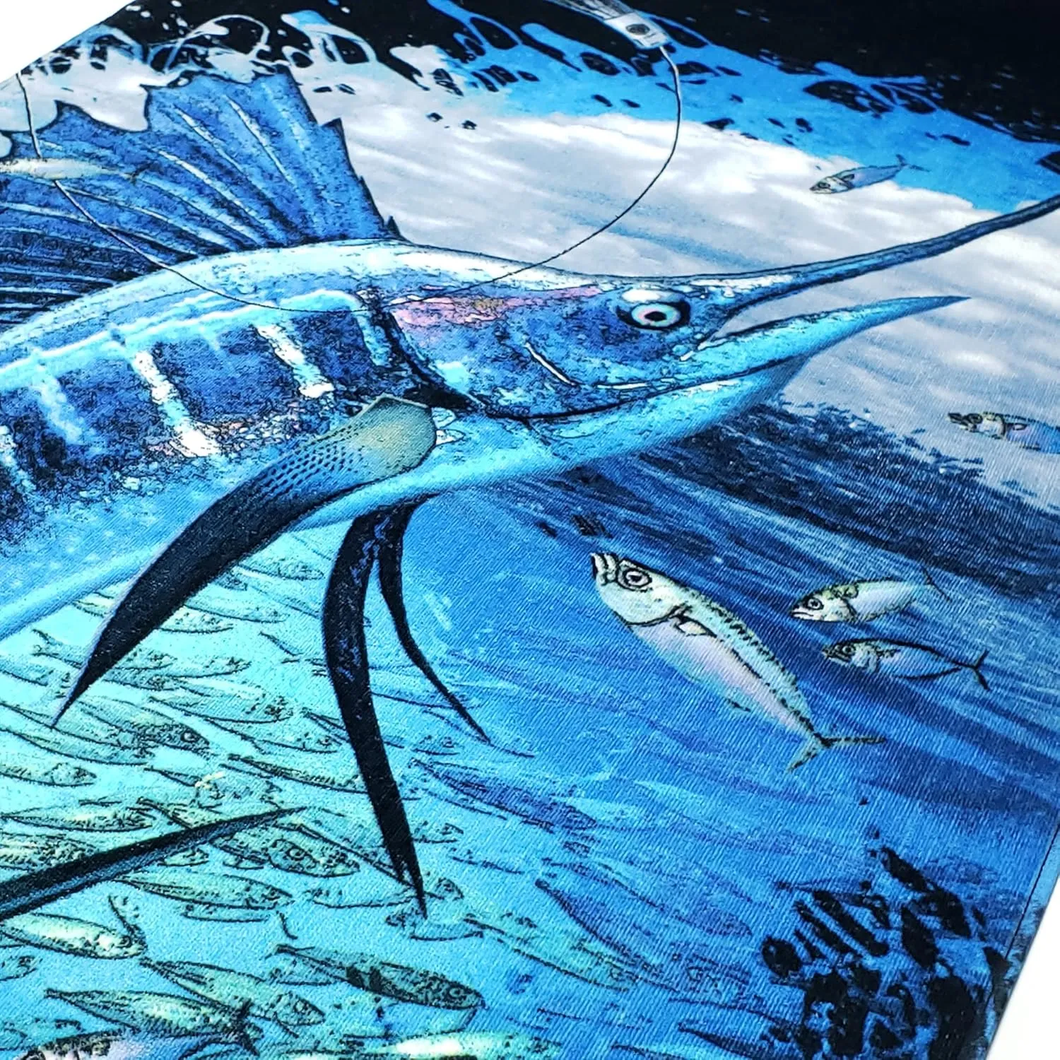 Blue Marlin Beach Towel 30 x 60 inch Fishing 100% Cotton (1 Towel 30" x 60, Marlin)