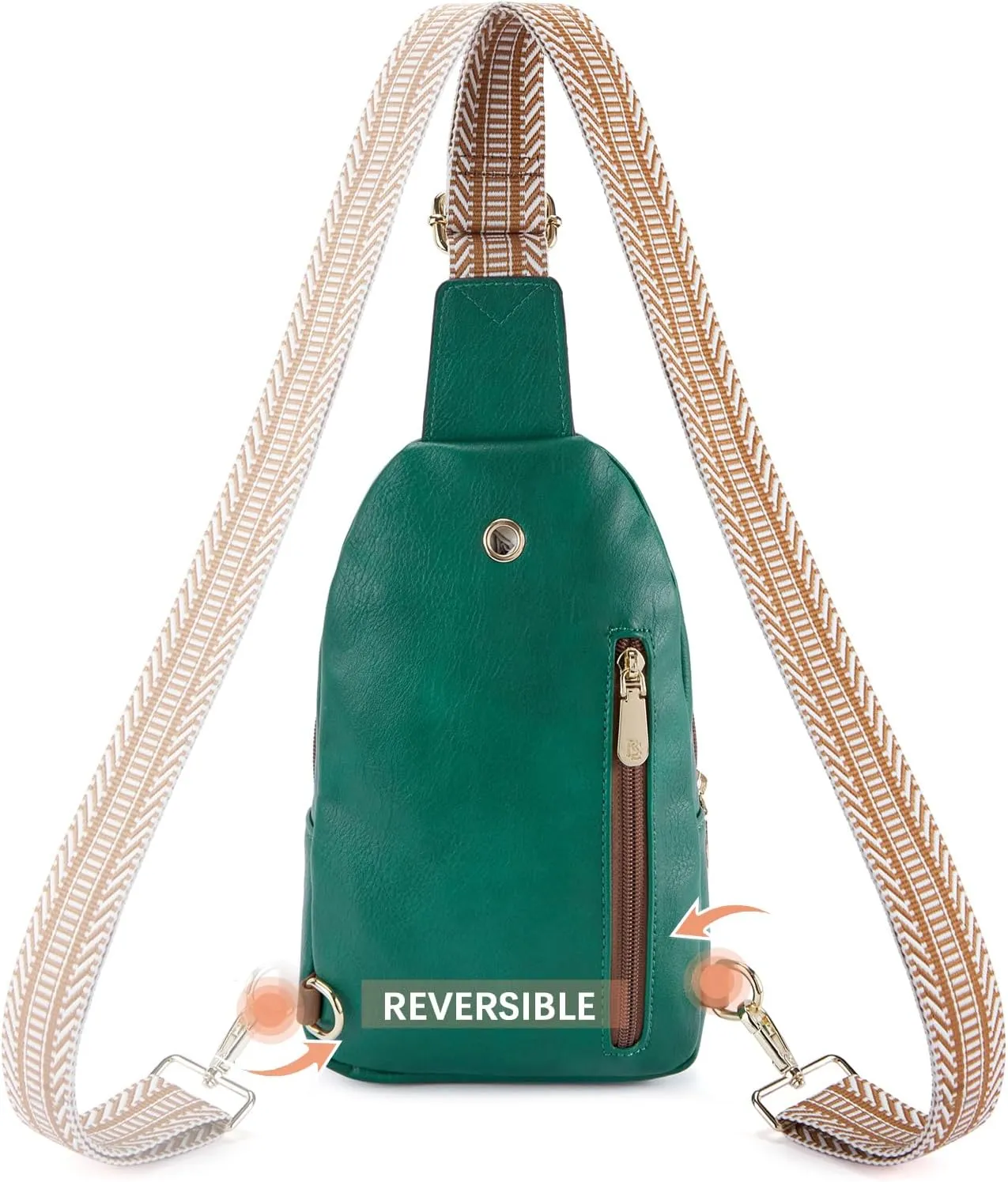 BOSTANTEN Small Sling Bag for Women Leather Crossbody Bags Fanny Pack Chest Bag for Travel