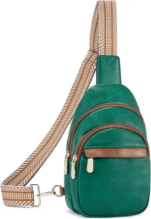 BOSTANTEN Small Sling Bag for Women Leather Crossbody Bags Fanny Pack Chest Bag for Travel