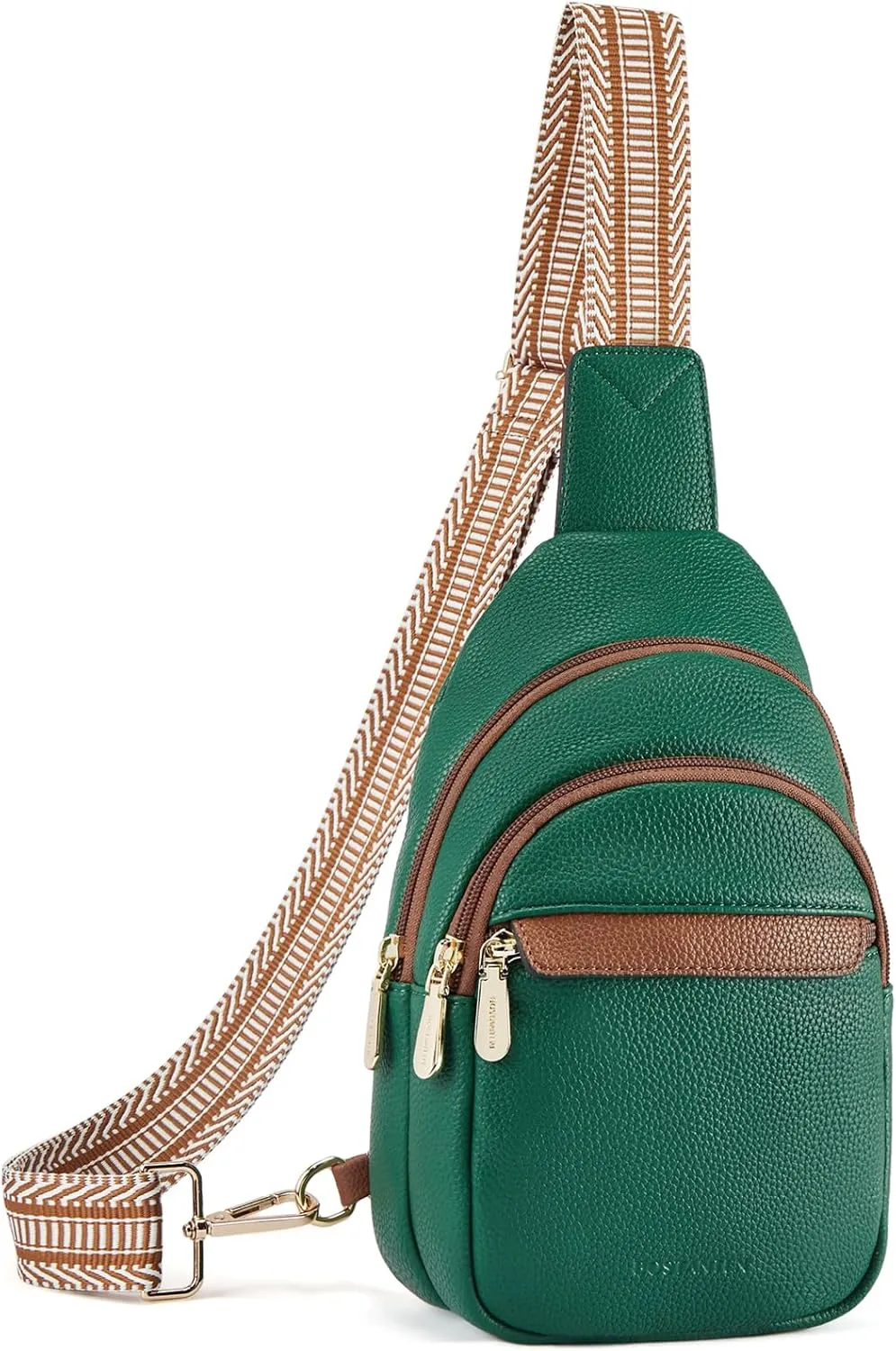 BOSTANTEN Small Sling Bag for Women Leather Fanny Pack Chest Bag