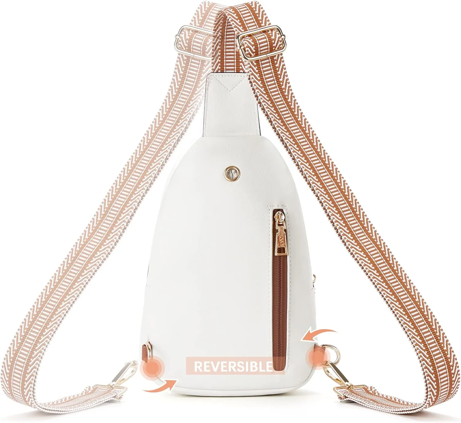 BOSTANTEN Small Sling Bag for Women Leather Fanny Pack Chest Bag