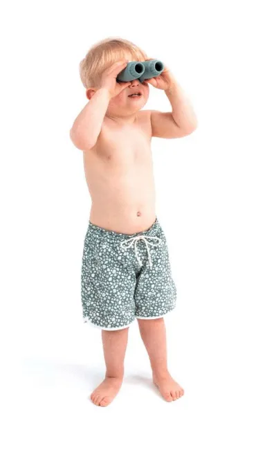 Boys Swim Shorts in Sage Green