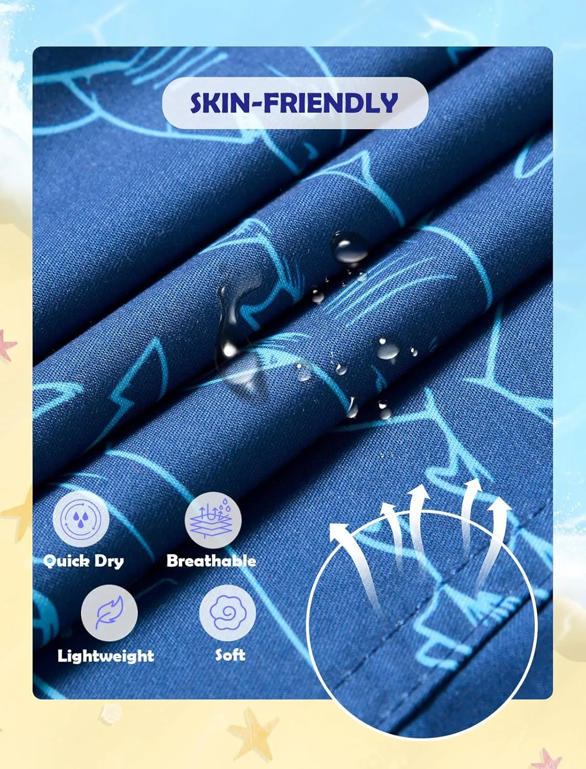 Boys Swim Trunks with Compression Liner Swimming Shorts Quick Dry Bathing Suit for 7-20 Years