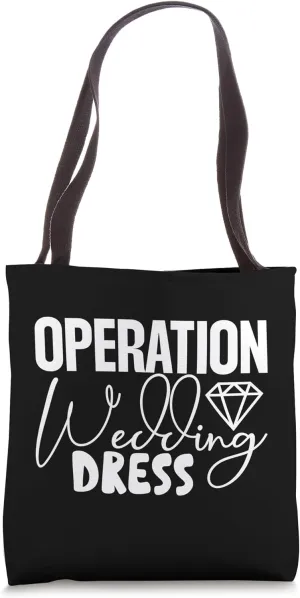 Bride & Bridesmaids Wedding Dress Shopping Tote Bag
