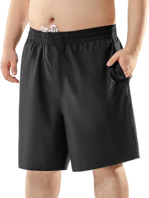 BRISIRA Big and Tall Swim Trunks for Men Bathing Suit with Mesh Lining Quick Dry Board Shorts Beach Swimsuit Pocket