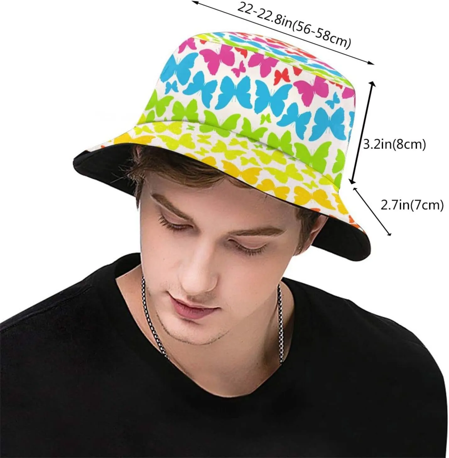 Bucket Hat Sun Beach Packable Fisherman Cap for Women Men Summer Outdoor Hiking