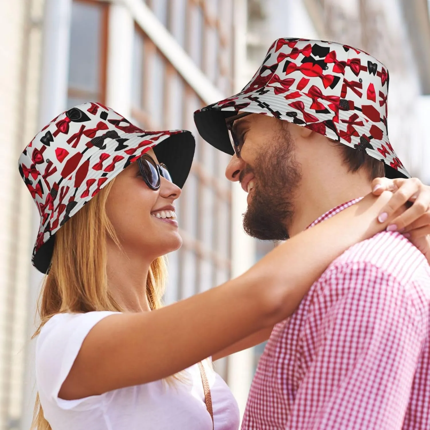 Bucket Hats for Travel Summer Womens Packable Beach Sun Fisherman Hat for Men Fishing Hat,Pink Butterfly Print