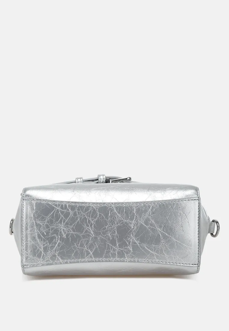 Buckle Detail Satchel Bag by RUW