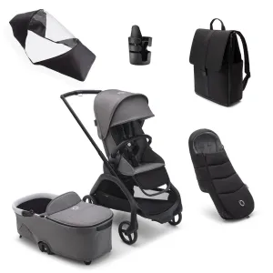 Bugaboo Dragonfly Essential Travel System Bundle - Grey Melange