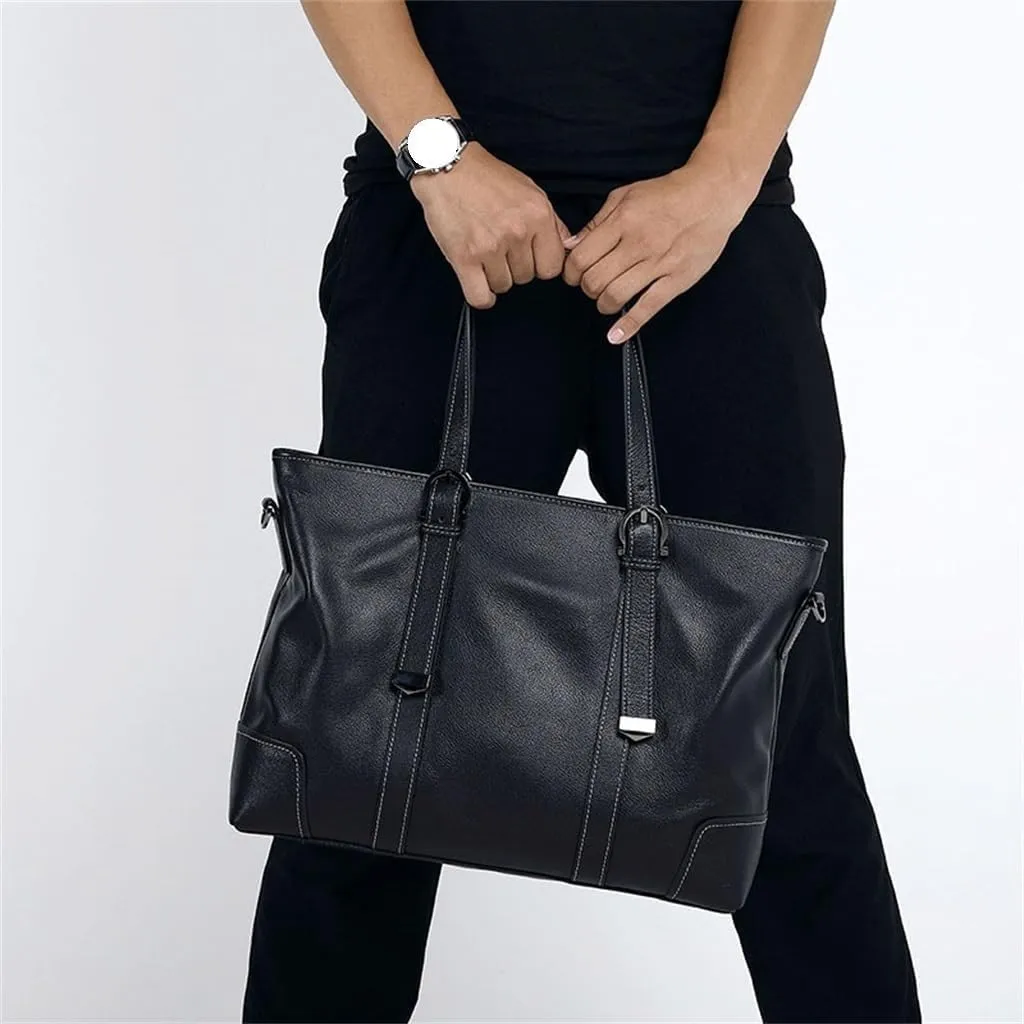 Business Leather Clutch Casual Briefcase Men Shoulder Crossbody Handbag