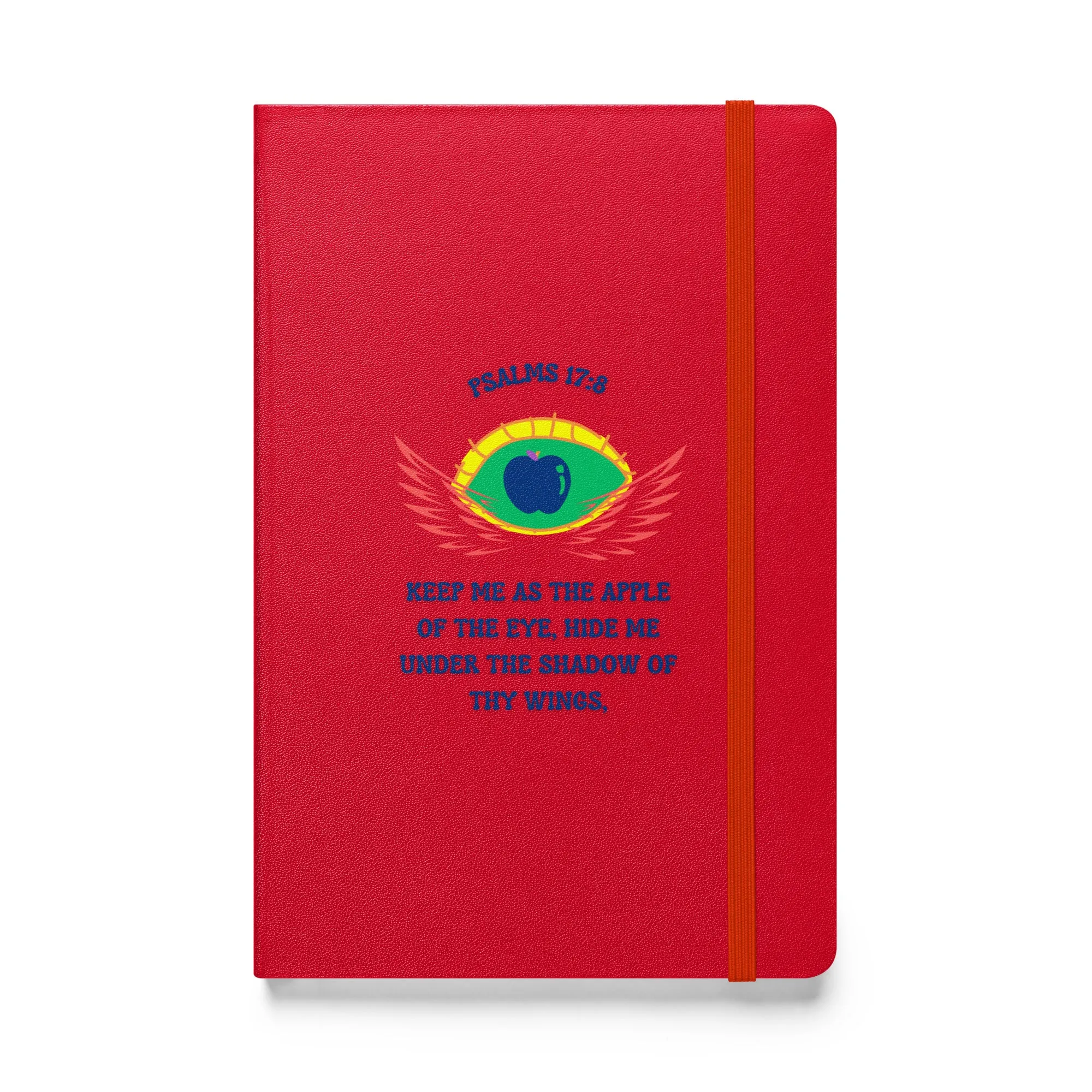 By Faith Psalms 17:8 Hardcover Bound Notebook