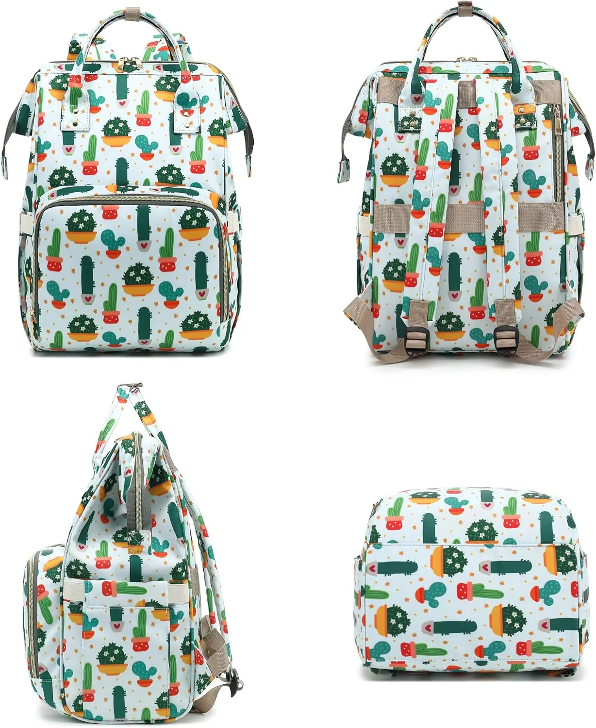 Cactus Laptop Backpack for Women Men, 15.6 inch College School Backpack Bookbag for Work/School/Travel/Business