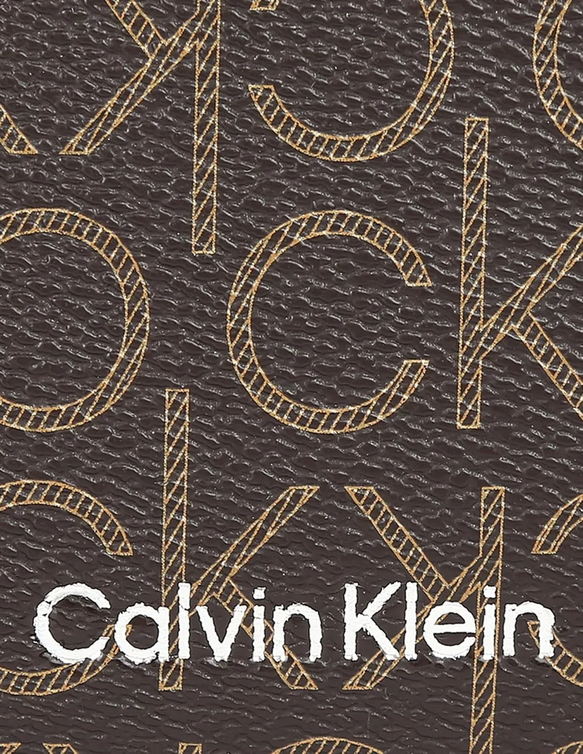 Calvin Klein Reyna Crossbody, Brown/Khaki/Black Logo