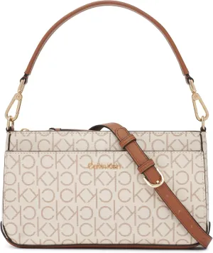 Calvin Klein Women's Lucy Triple Compartment Shoulder Bag