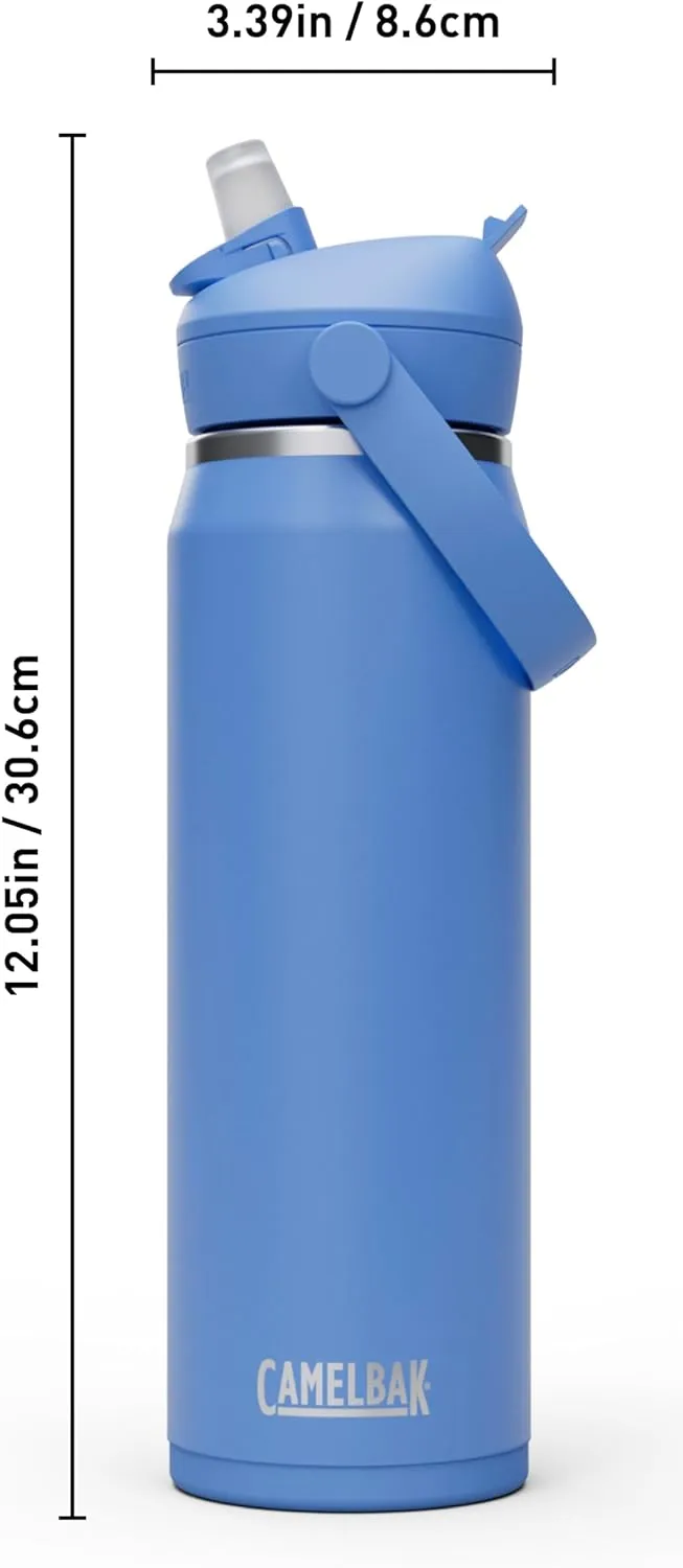 CamelBak Thrive Flip Straw Insulated Stainless Steel Water Bottle Sky Blue, 25oz