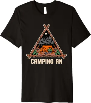 Camping RN Camper Forest Camp Jungle Vacation Wildlife Premium T-Shirt