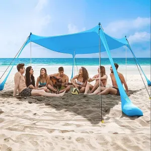 Camping Sun Shelters, Beach Canopy (Sky Blue)