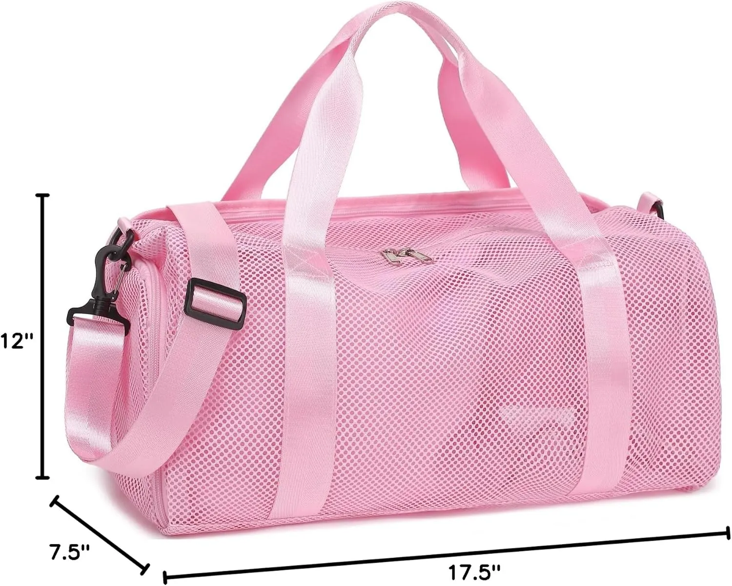 CAMTOP Duffle Bag for Travel Kid Small Overnight Weekender Sleepover Mesh bag Carry On Dance Sport Bag with Shoe & Wet Compartment for Swim Beach Camp Travel