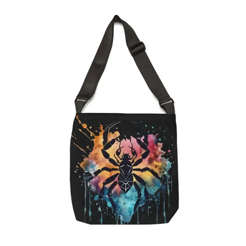 Cancer Zodiac Tote Bag Color Splash Design