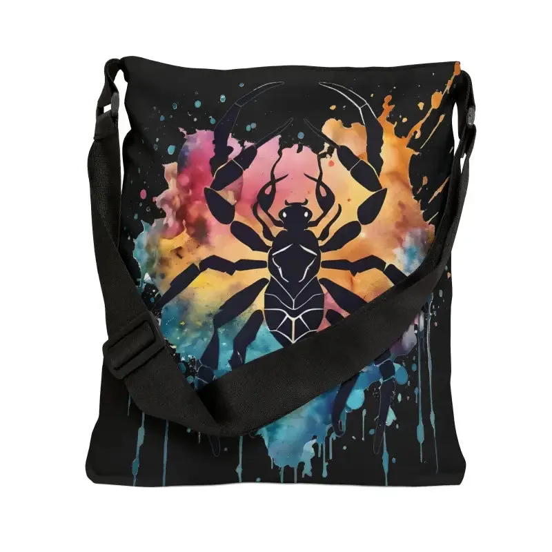 Cancer Zodiac Tote Bag Color Splash Design