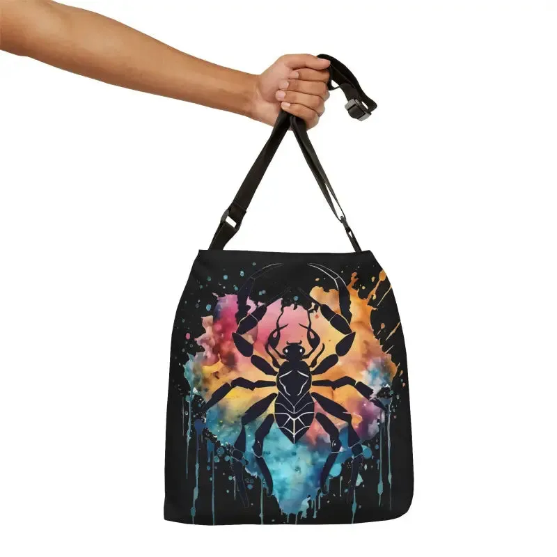Cancer Zodiac Tote Bag Color Splash Design