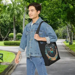 Cancer Zodiac Tote Bag with Zipper and Straps